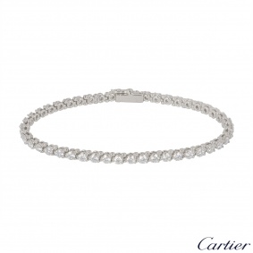 Cartier Platinum Diamond Line Bracelet 4.60ct